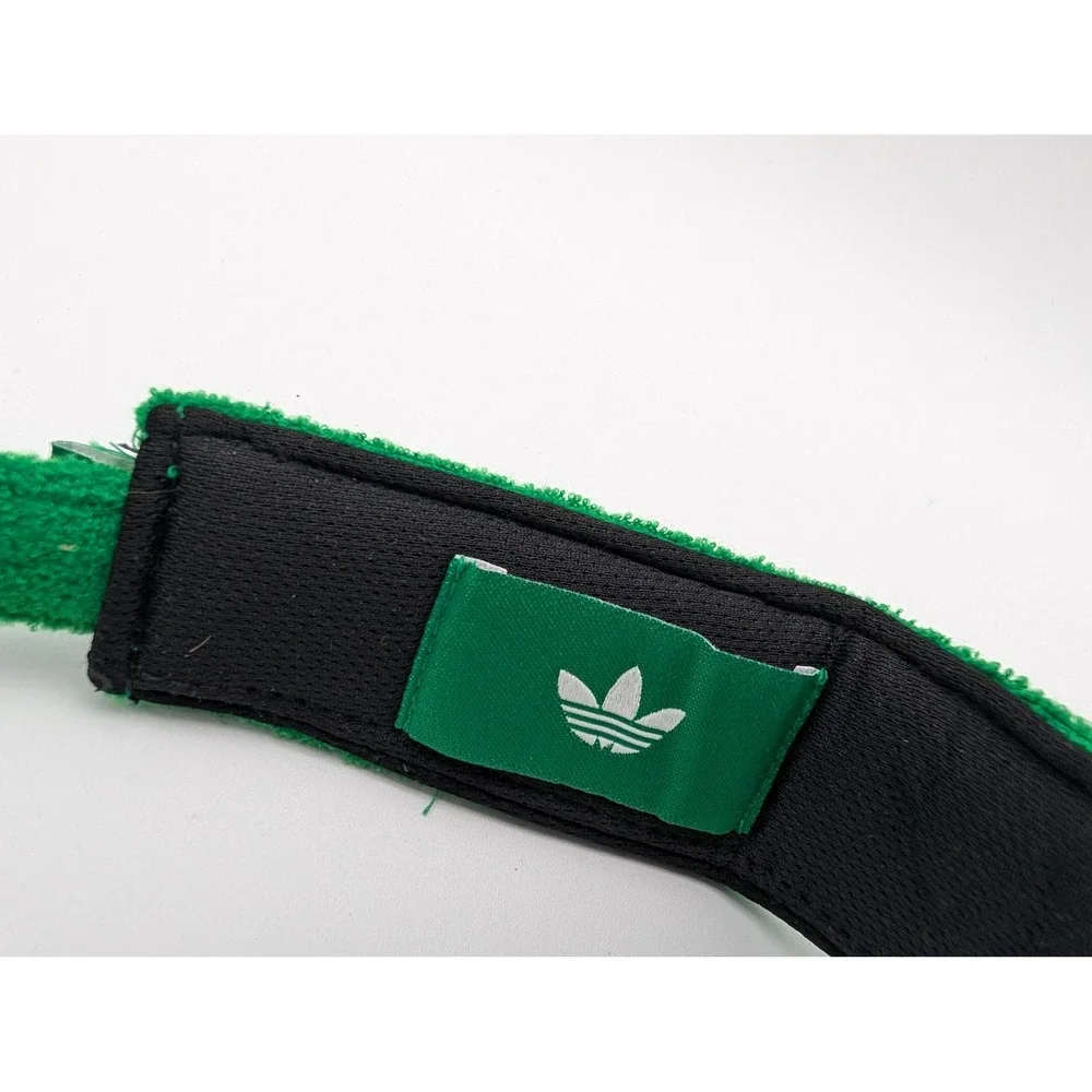 Adidas Golf Wang Terry Cloth Visor Green Translucent Brim Trefoil Hat Adjustable